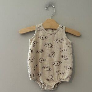 $26 ADD ON rylee + cru neutral koala romper 3-6M Hanna Andersson Mini Boden‎